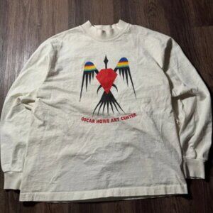 Vintage Oscar Howe Art Center Long Sleeve Shirt Mitchell South Dakota Mens L